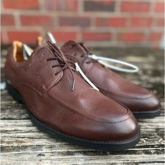 NWOB Marc Joseph New York Hand Crafted in Brazil Brown Leather Dress Shoes Sz 11 - Picture 8 of 14